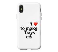 I Love to Make Boys Cry Case for iPhone X/XS