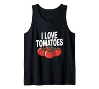 I Love Tomatoes Vegetable Enthusiasts Statement Tank Top