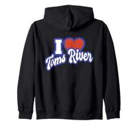 I Love Toms River New Jersey Zip Hoodie