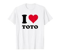 I Love Toto Value Graphic T-Shirt, Men, White, L