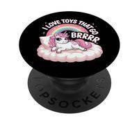 I Love Toys That Go Brrr Embarrassing Funny Adult Humor PopSockets Adhesive PopGrip