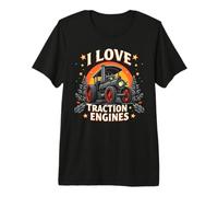 I Love Traction Engines Steam Rally Premium T-Shirt