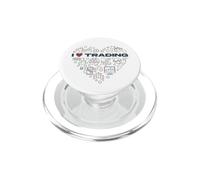 I Love Trading Crypto Traders Heart Cryptocurrency Investors PopSockets PopGrip for MagSafe