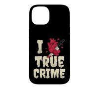 I Love True Crime Podcast Fan Distressed Heart Case for iPhone 14