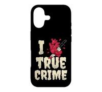 I Love True Crime Podcast Fan Distressed Heart Case for iPhone 17