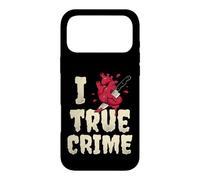 I Love True Crime Podcast Fan Distressed Heart Case for iPhone 17 Pro Max