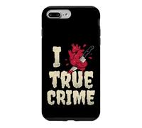 I Love True Crime Podcast Fan Distressed Heart Case for iPhone 7 Plus/8 Plus