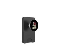 I Love True Crime Podcast Fan Distressed Heart PopSockets PopWallet for MagSafe
