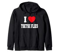 I Love tsetse flies Zip Hoodie