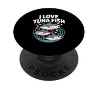 I Love Tuna Fish Oceanic Marine Fun PopSockets Adhesive PopGrip