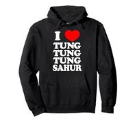 I LOVE TUNG TUNG TUNG SAHUR internet funny 2025 brainrot IA Pullover Hoodie