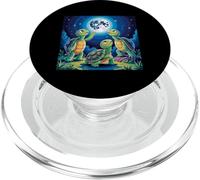 I Love Turtles Sea Costume Three Turtles Howling At Moon PopSockets PopGrip for MagSafe