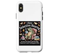 I Love Turtles Sea I Have Selective Hearing Coffee And Book Case for iPhone X/XS