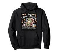 I Love Turtles Sea I Have Selective Hearing Coffee And Book Pullover Hoodie