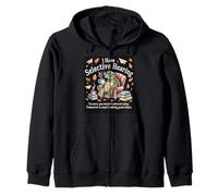 I Love Turtles Sea I Have Selective Hearing Coffee And Book Zip Hoodie