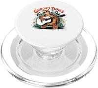 I Love Turtles Sea Playing Guitar Rock Star Rock and Roll PopSockets PopGrip for MagSafe
