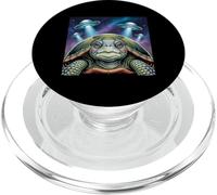 I Love Turtles Sea Selfie with Alien UFOs Weird Turtle PopSockets PopGrip for MagSafe