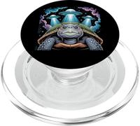 I Love Turtles Sea Selfie with Alien UFOs Weird Turtle PopSockets PopGrip for MagSafe