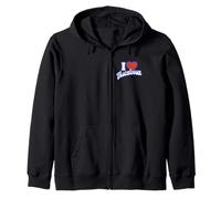 I Love Tuscaloosa Alabama Zip Hoodie