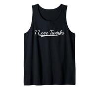 I Love Twinks Varsity Style Retro Bold Graphic Classic Tank Top