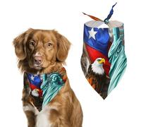 I Love U.S.A Bandanas for Dogs Triangle Pet Bibs Washable Dog/Cat Scarf Pets Accessories