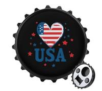 I Love U.S.A Bottle Openers Fridge Magnets Decorative Strong Refrigerator Magnetic Stickers for Kitchen Office Decor