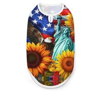 I Love U.S.A Dog Shirts Summer Pet Clothes Comfort T-Shirts Vest Sleeveless Tank Top for Cats Dogs M