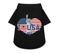I Love U.S. Cute Pet T-Shirts Dog Shirt Clothes Funny Beach Pullover Cat Sweatshirt For Small Pets XS