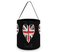 I Love UK Cute Halloween Tricking Or Treating Bag Candy Bucket Tote Gift Storage Bags