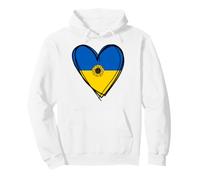 I Love Ukraine Cool Ukraine Flag Heart Ukrainian Mommy Pride Pullover Hoodie
