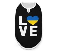 I Love Ukraine Funny Dog Vest Cute Sleeveless Pet Shirt Pullover Cats T-Shirts Tank Tops M
