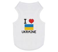 'I Love Ukraine' Pet Dog/Cat T-Shirt (PT00093712)