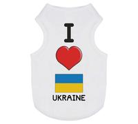 'I Love Ukraine' Pet Dog/Cat T-Shirt (PT00093824)