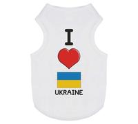 'I Love Ukraine' Pet Dog/Cat T-Shirt (PT00093826)