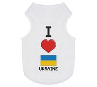 'I Love Ukraine' Pet Dog/Cat T-Shirt (PT00093827)