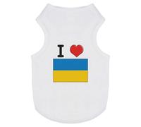'I Love Ukraine' Pet Dog/Cat T-Shirt (PT00093937)