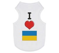 'I Love Ukraine' Pet Dog/Cat T-Shirt (PT00093998)