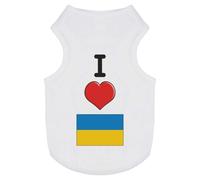'I Love Ukraine' Pet Dog/Cat T-Shirt (PT00093999)