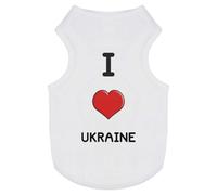 'I Love Ukraine' Pet Dog/Cat T-Shirt (PT00094081)