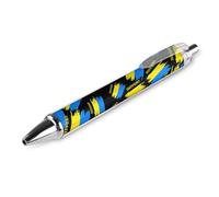 I Love Ukraine Retractable Ballpoint Pens 0.5mm Fine Rollerball Pen Smooth Writing Gel Ink for Office 1 PCS AS PIC 1