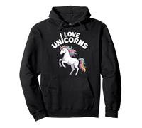 I Love Unicorns Rainbow Magical Fantasy Pullover Hoodie