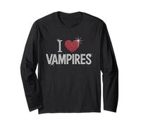 I Love Vampires Cute Halloween Long Sleeve T-Shirt