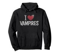 I Love Vampires Cute Halloween Pullover Hoodie