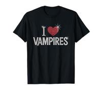 I Love Vampires Cute Halloween T-Shirt