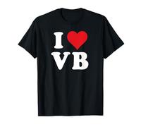 I Love VB Initials I Heart V.B. First Last Name V B T-Shirt