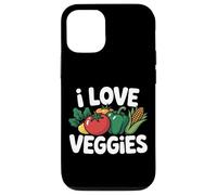 I Love Veggies Tomato Corn Peppers Case for iPhone 12/12 Pro