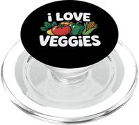 I Love Veggies Tomato Corn Peppers PopSockets PopGrip for MagSafe
