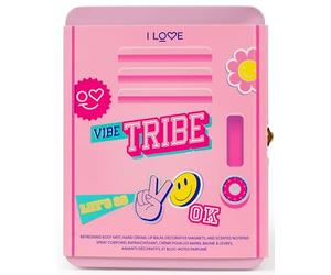 I LOVE Vibe Tribe Perfumed Body Mist 40ml, Hand Cream 30ml, Lip Balm 10ml plus Funky AF Magnets and Perfumed Notepad Gift Set