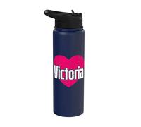 I Love Victoria Cute First Name I Heart Victoria Stainless Steel Insulated Water Bottle