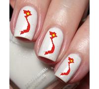 I Love Vietnam Nail Art Decal Sticker